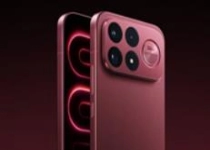 REDMI K100 Pro Max外观图发布：6.9英寸直屏 赤霞珠红配色